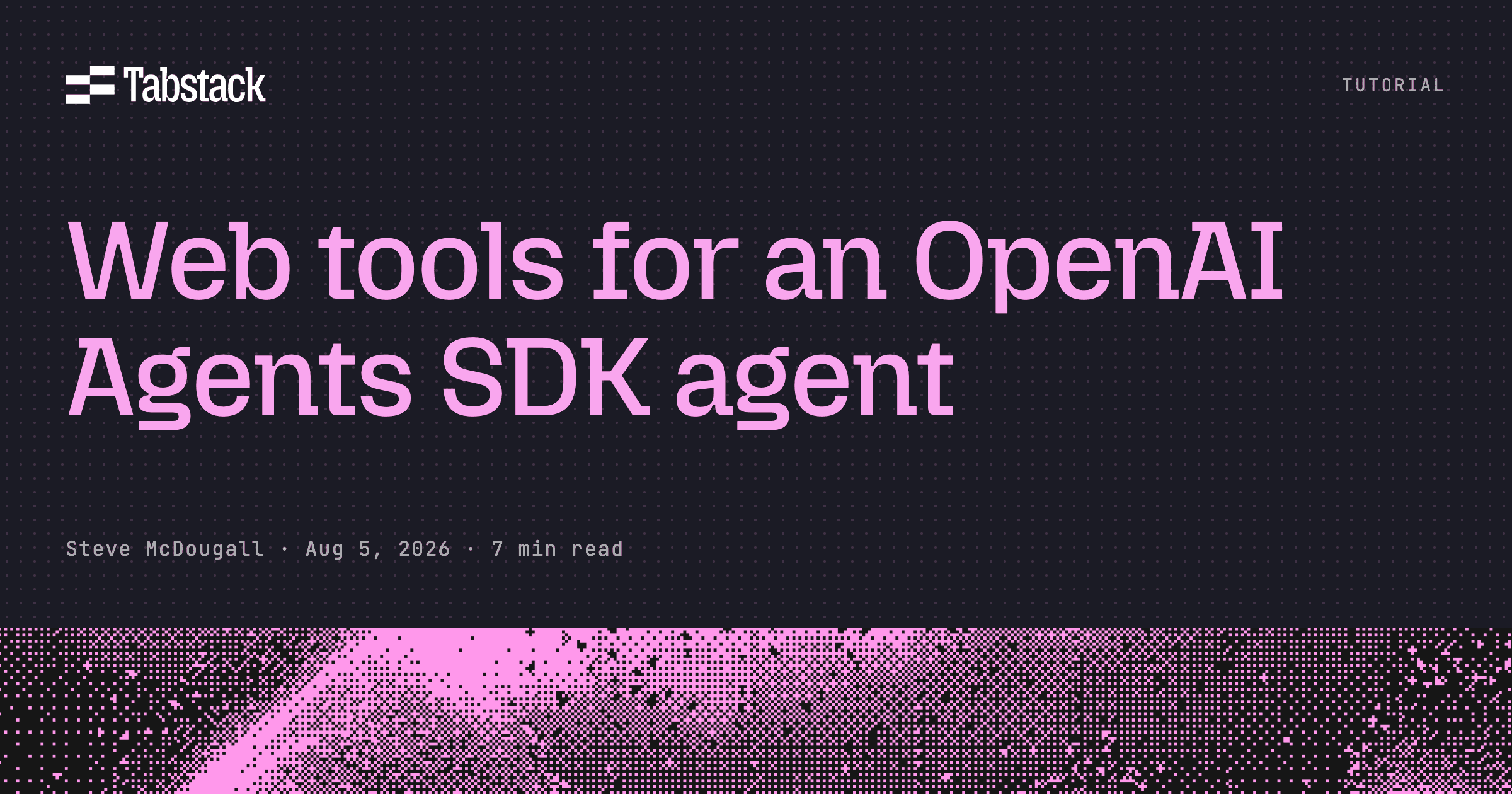 Add web tools to an OpenAI Agents SDK agent with Tabstack