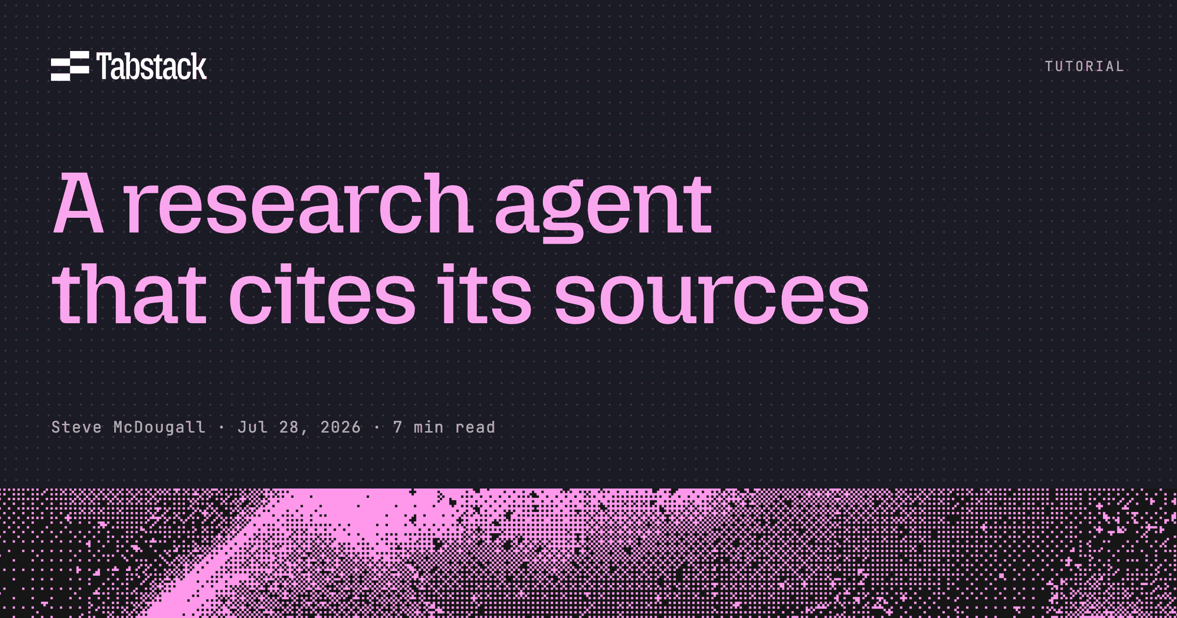 Build a research agent that cites its sources with LangChain and Tabstack