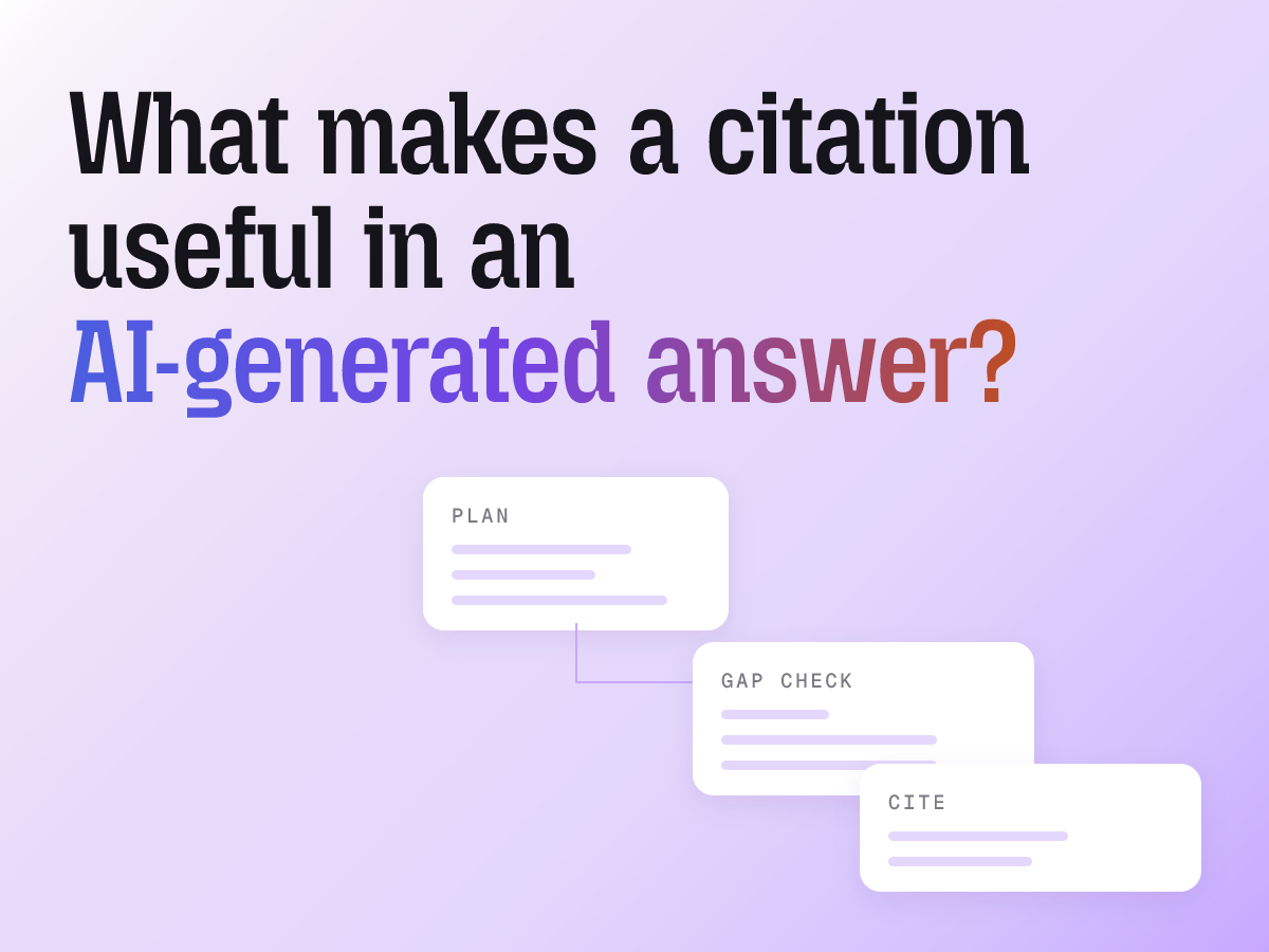 How to check whether citations in an AI answer support its material claims, scope, and date.